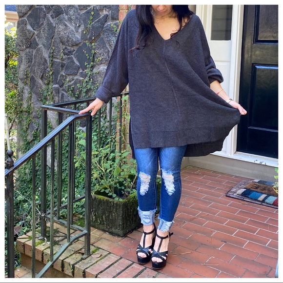 ✨LAST ONE✨Chic V Neck Oversized sweater - Picture 4 of 9